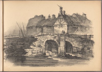 コテージの 60 のスケッチのシリーズの 1 つ。 ロンドン、1825年。 作： Frederick Calvert