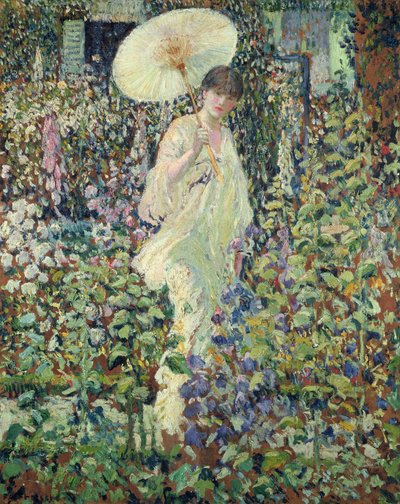 太陽と風（油彩・キャンバス 作： Frederick Carl Frieseke