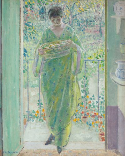 キッチンドア 作： Frederick Carl Frieseke
