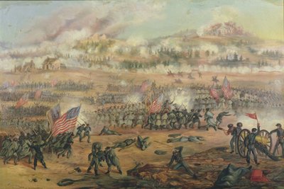1862年12月13日のフレデリックスバーグの戦い 作： Frederick Cavada