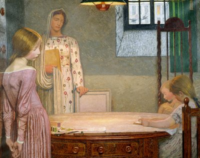 冬の夜 作： Frederick Cayley Robinson