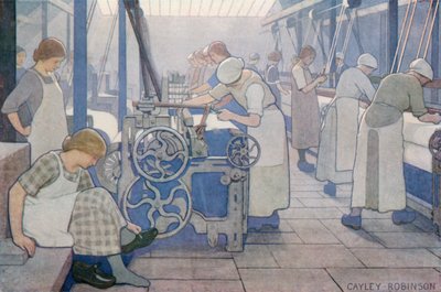 イギリス産業、綿 作： Frederick Cayley Robinson