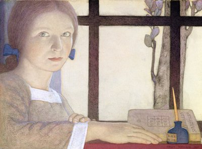 レッスン時間（紙に鉛筆でトイレ） 作： Frederick Cayley Robinson