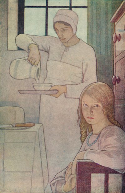 ロイスと彼女の看護師。クエーカー聖人の書から。 LVホジキン、1923 作： Frederick Cayley Robinson