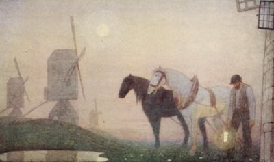 クエーカーの聖人たち沈黙の声（カラーリトグラフ） 作： Frederick Cayley Robinson