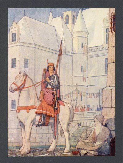 聖マルティン、4世紀、11月11日祭（カラーリトグラフ） 作： Frederick Cayley Robinson