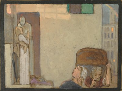 さらばのための研究、1907年頃（紙の上のテンペラ） 作： Frederick Cayley Robinson