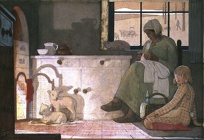 フォスター・マザー」の研究 作： Frederick Cayley Robinson