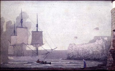 別れの挨拶（板にテンペラ 作： Frederick Cayley Robinson