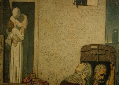 別れの挨拶 作： Frederick Cayley Robinson