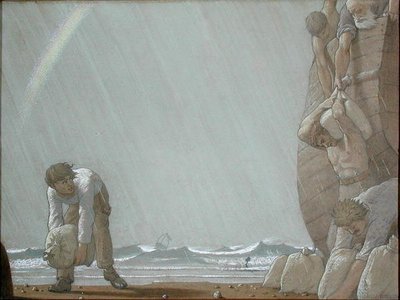 海の商人（水彩・鉛筆・紙） 作： Frederick Cayley Robinson