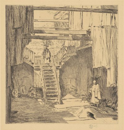 オールド チャイナタウン、サンフランシスコ、1904 年。 作： Frederick Childe Hassam
