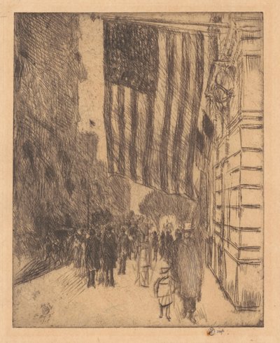 旗、1917年。 作： Frederick Childe Hassam