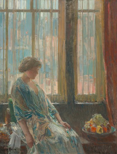 ニューヨークの窓、1912 年。 作： Frederick Childe Hassam