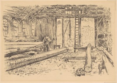 スパーショップ、グロスター、1918年。 作： Frederick Childe Hassam