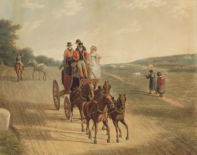 メールコーチ、1819 作： Frederick Christian Lewis