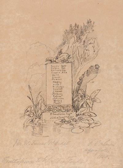 フォークス氏のカタログの口絵 作： Frederick Christian Lewis the Elder