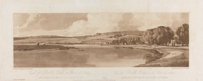 Näkymä Belle Vuelle ja Pont de Sevelle otettu terassilta lähellä Pont de St. Cloudia 1802; Kilpi 13 Näkymät Pariisissa, Emanuel Volume jäljitys levystä B1981.25.2622 作： Frederick Christian Lewis the Elder