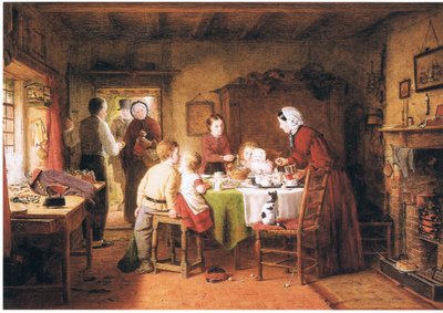 最初の誕生日パーティー 作： Frederick Daniel Hardy