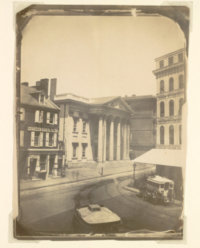 米国第一銀行、フィラデルフィア、1859年。 作： Frederick DeBourg Richards