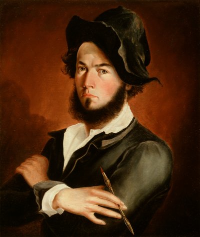 セルフポートレート、1845 作： Frederick E. Cohen