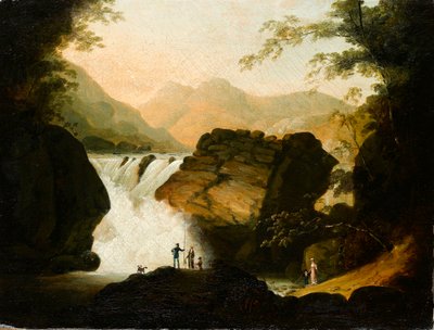 滝のそば、1805 作： Frederick F. Fielding