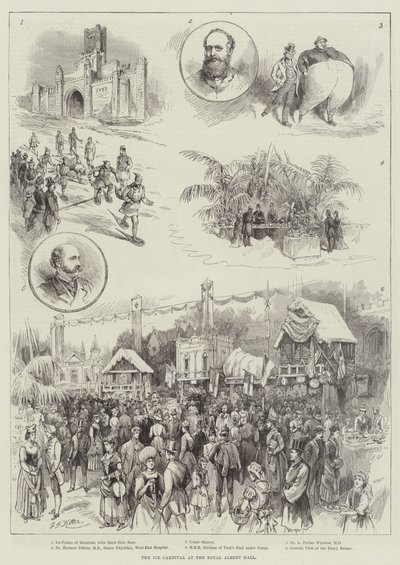 ロイヤルアルバートホールのアイスカーニバル 作： Frederick George Kitton