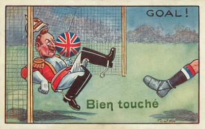 Well Touche, Goal!(カラーリトグラフ) 作： Frederick George Lewin