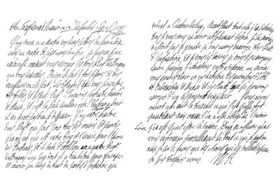 イングランド国王ウィリアム3世からの手紙、1695年1865年。 作： Frederick George Netherclift