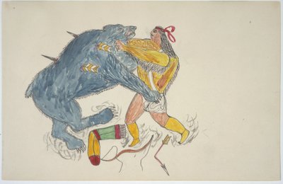 男とクマ 作： Frederick Gokliz