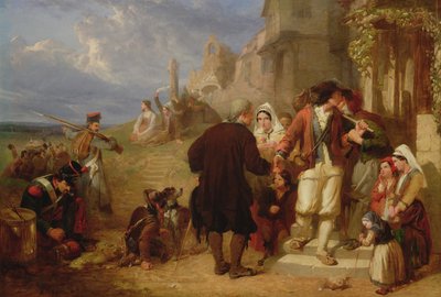 ブルターニュ徴集兵の出発 作： Frederick Goodall
