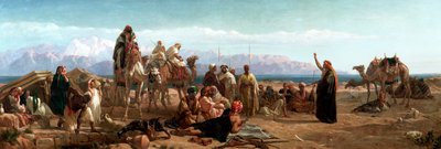 「シュールの荒野の早朝」、1860年 作： Frederick Goodall