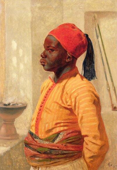 アラブ少年の半身像 作： Frederick Goodall