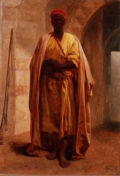若いアラブ人の肖像 作： Frederick Goodall