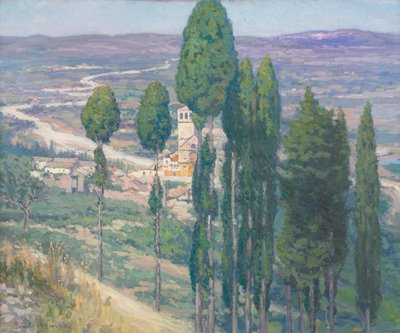 ウンブリアの谷、イタリア 作： Frederick Gottwald