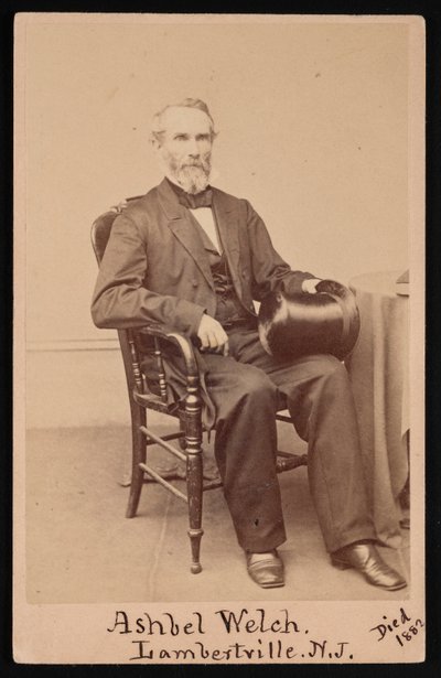 Ashbel Welch 1809-1882 の肖像、1882 年以前。 作： Frederick Gutekunst