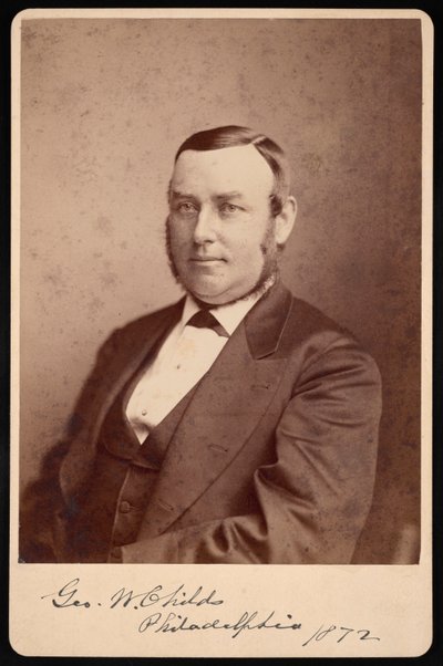 ジョージ・ウィリアム・チャイルズの肖像 1829-1894, 1872. 作： Frederick Gutekunst