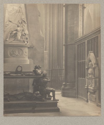[ウェストミンスター寺院：北聖堂東側通路、デ・ヴィールとフランクリンの墓]。 作： Frederick H. Evans