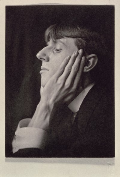 オーブリー・ビアズリーの肖像（1872-98）、フレデリック・エヴァンス（1853-1943）作（セピア写真） 作： Frederick Henry Evans