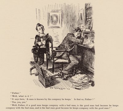 人は付き合いでわかる（リトグラフ） 作： Frederick Henry Townsend