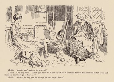 「おばちゃん、猫は天国に行かないの？ 作： Frederick Henry Townsend