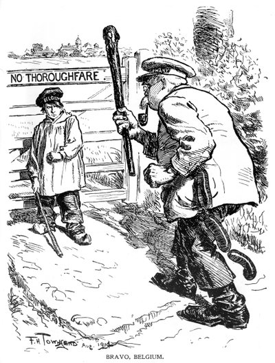 ブラボー、ベルギー、1914年、1920年 作： Frederick Henry Townsend