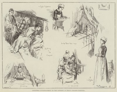 キングスカレッジ病院の患者へのクリスマスエンターテイメント 作： Frederick Henry Townsend