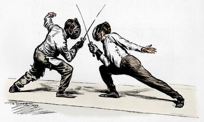 フェンサー、1900 作： Frederick Henry Townsend
