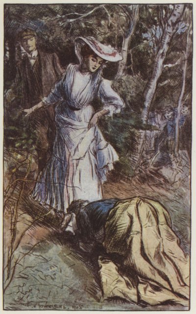 ラドヤード・キップリングの「They」のイラスト（カラーリトグラフ 作： Frederick Henry Townsend