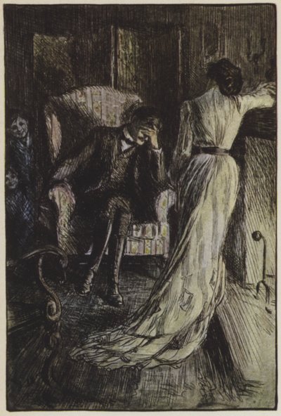 ラドヤード・キップリングの「They」のイラスト（カラーリトグラフ 作： Frederick Henry Townsend