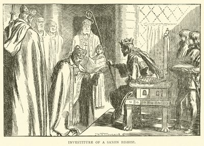 サクソン司教の叙任 作： Frederick Henry Townsend