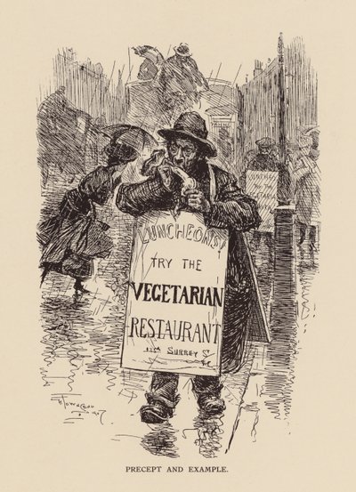 教訓と模範（リトグラフ） 作： Frederick Henry Townsend