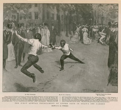 グレイズインガーデンでのレピークラブの最初の年次トーナメント 作： Frederick Henry Townsend