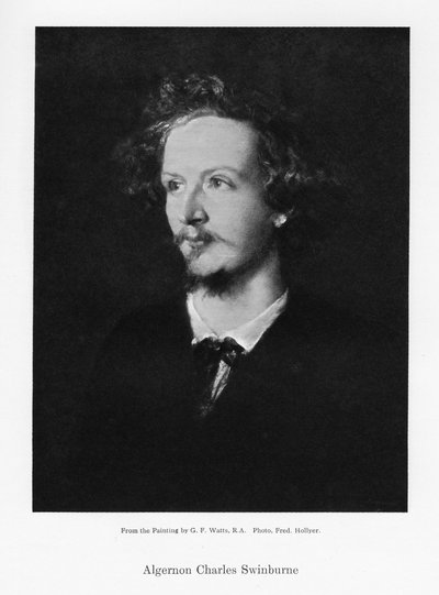 アルジャーノンチャールズスウィンバーン、イギリスの詩人、c1867。 作： Frederick Hollyer
